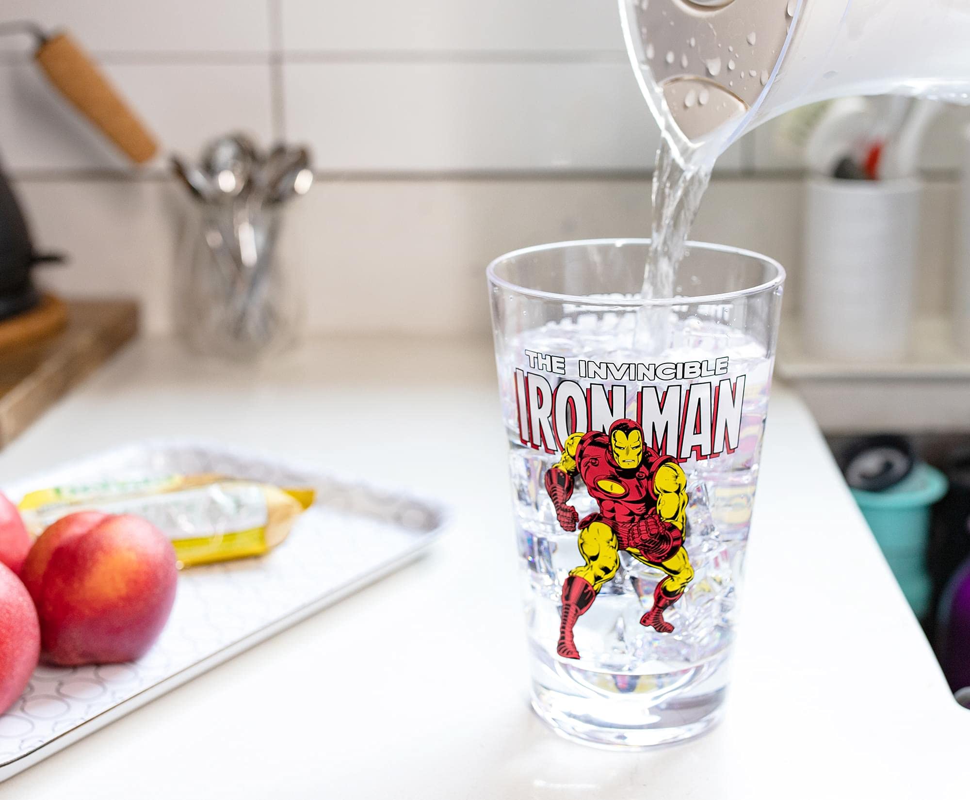 Amazon.com | Iron Man Marvel Retro 16oz Shatter-Proof Acrylic Cup