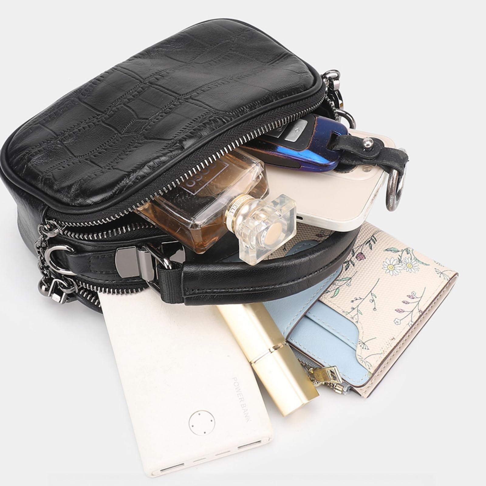 Borsa Donna Donne Piccola In Pu, Maniglia Superiore Catena A Spalla Crossbody Per Il Lavoro Incontri Shopping Viaggi Occasioni Quotidiane