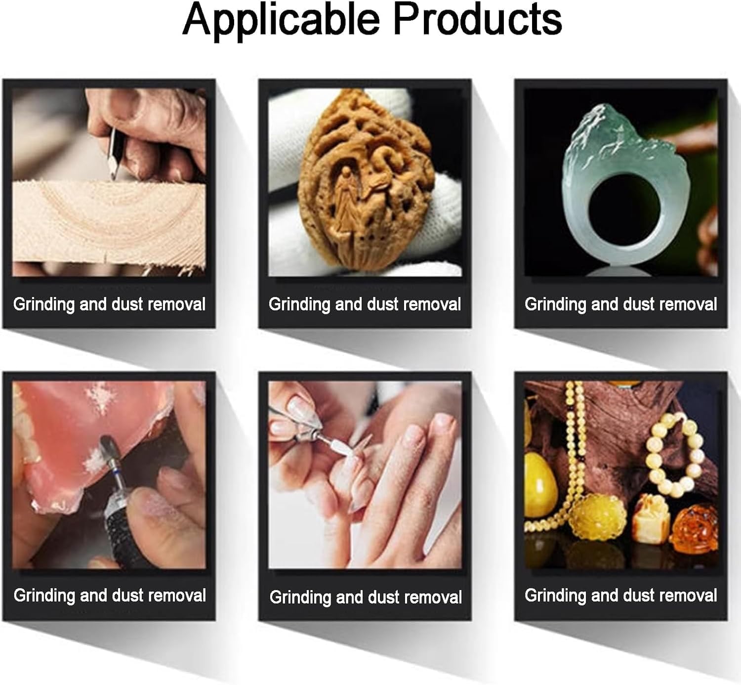 Lab Dust Collector, Desktop Polishing Dust Collector, with Reusable Filter, Adjustable Speed, 360° Dust Management, for Carving Grinding, Polishing, Wood Carving