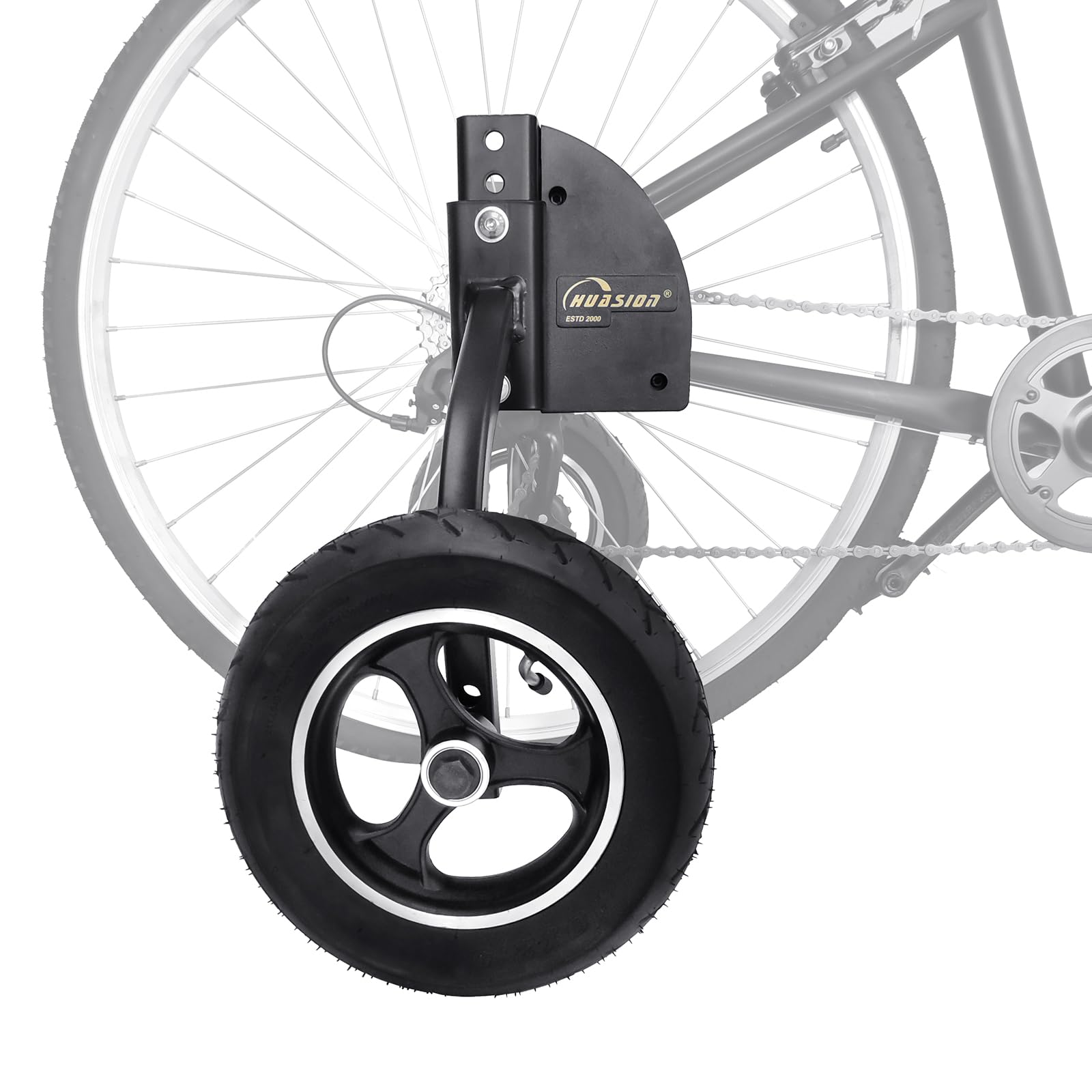 Photo 1 of HUASION Adult Training Wheels with Stabilizers Kits, Fit 24 Inch to 29 Inch, for Quick-Release, Electric, 700C & Variable Speeds Bikes, Bike Stabilizer Support 220lbs