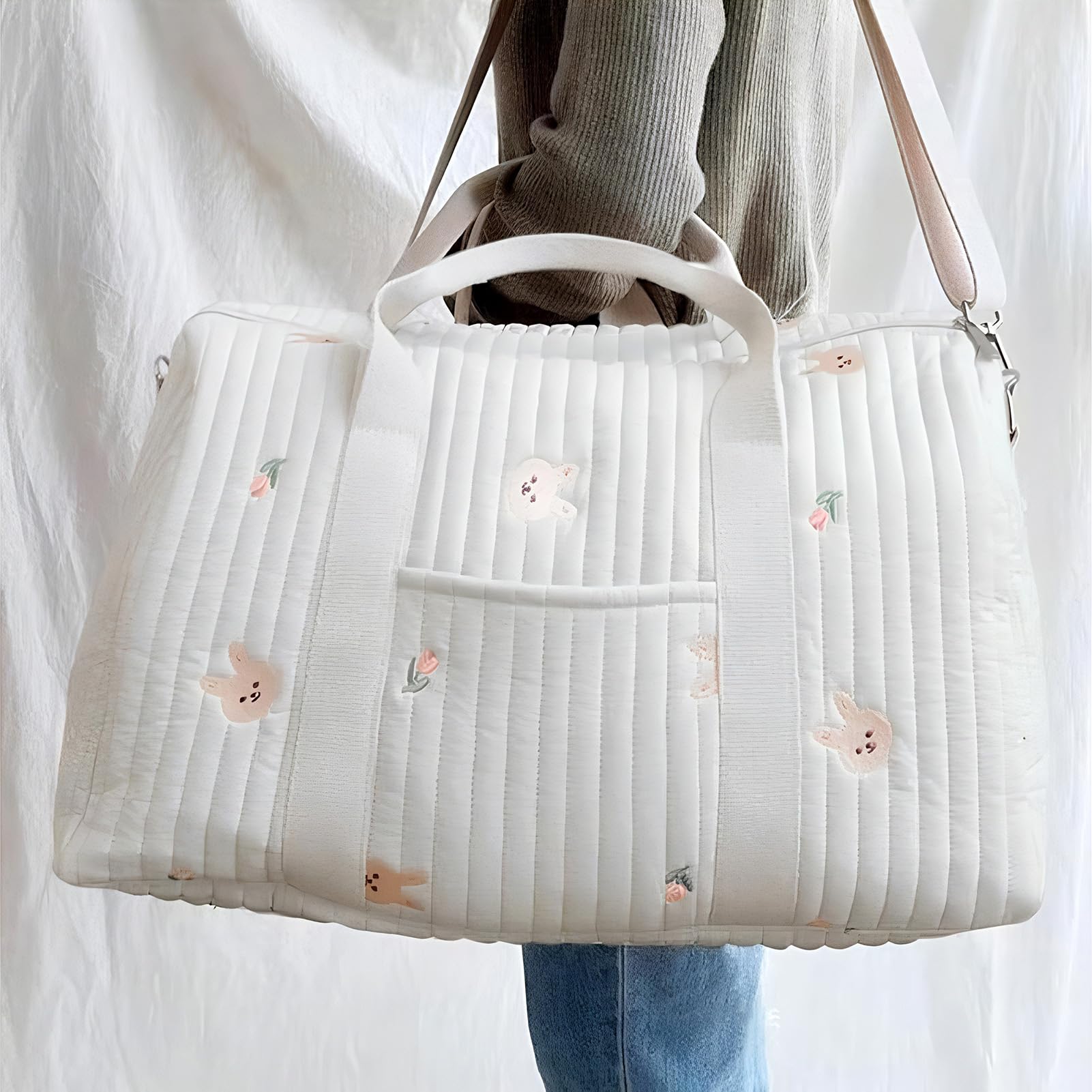 Genérico Bolso Tote para Pañales - Organizador De Viaje Portátil De Gran Capacidad,Bolso para Hospital de Maternidad | para Madres Padres Guardería Viajes Diarios Maternidad Embarazo