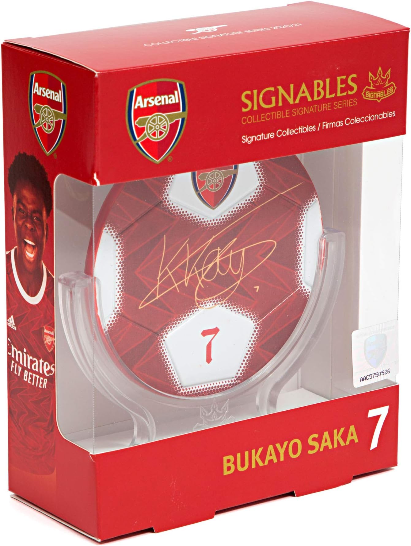 SignablesArsenal F.C.: Signables Signature Series (Facsimile Signed) Fußball signierbar mit Spielerinfo – Offizielles Sammlerstück