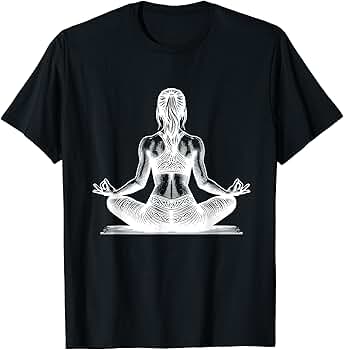 ヨガ　Tシャツ　総柄　ニャンドゥティ？柄 ヨガ Tシャツ 総柄 ニャンドゥティ？柄 トップス
