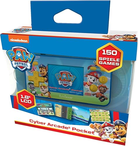 Miniatura 3 de Lexibook Paw Patrol Chase, Cyber Arcade Pocket - Consola de juegos portátil, 150 juegos, LCD, funciona con pilas, rojoazul, JL1895PA