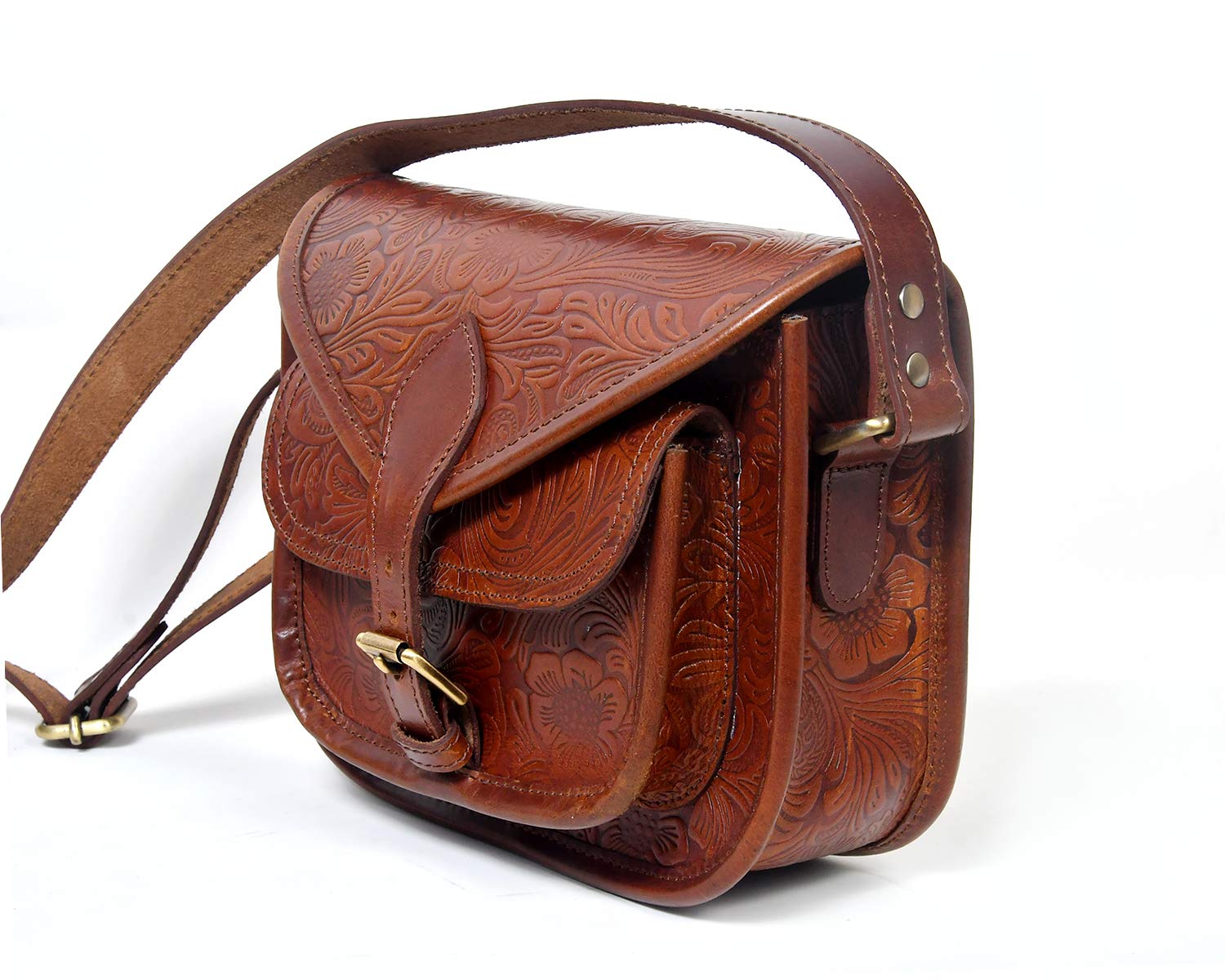 Celtic Womens Genuine Leather Cross-Body Sling Bag Ladies Shoulder Bag With Adjustable Shoulder Strap For Women And Girls, Brown (B08SVVNXRF) Amazon Price History, Amazon Price Tracker