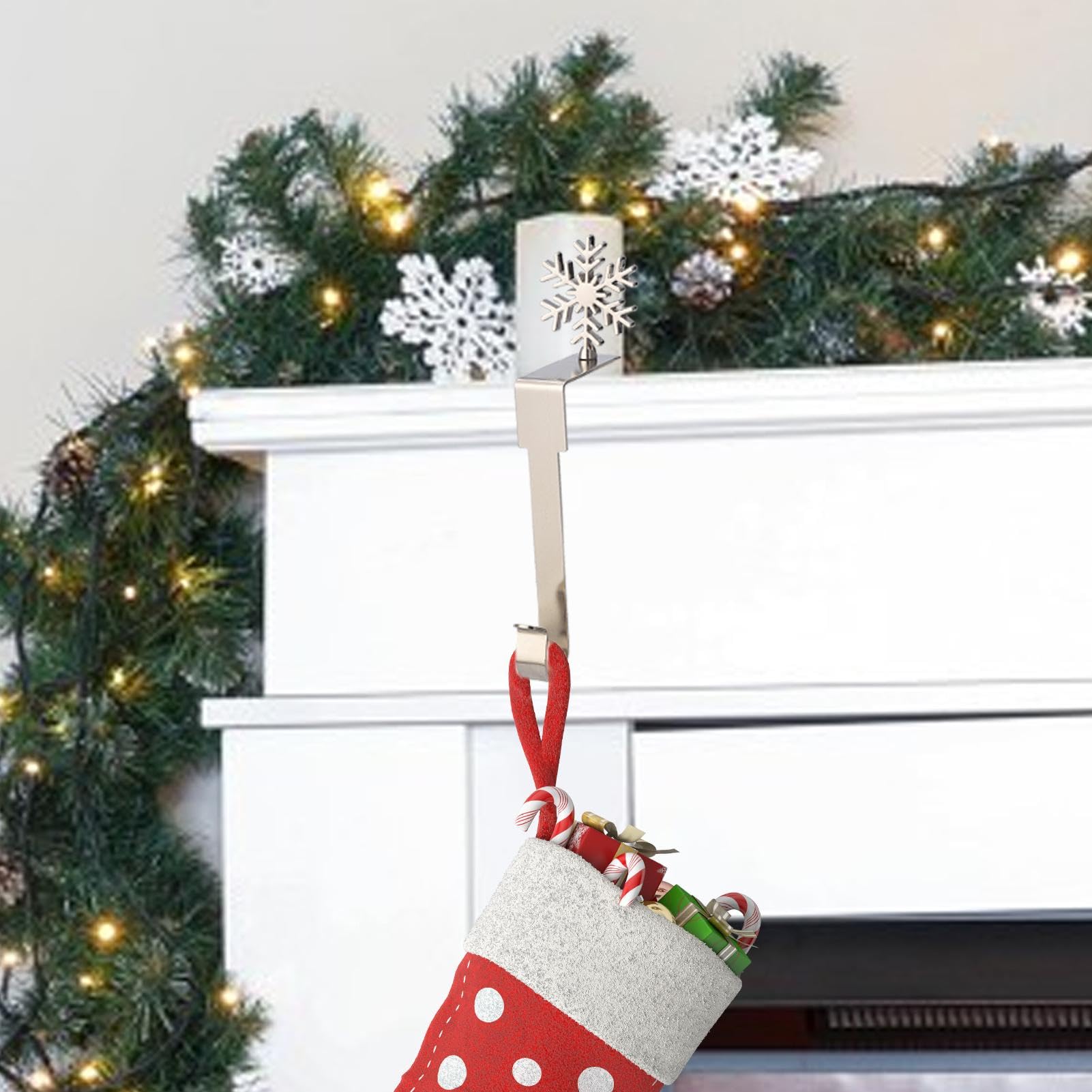 Fireplace Garter Belt, Christmas Garter Belt, Tree, Snowflake, Snowman,  Elk, Mantel, Fireplace, Garter Belts for Fireplace, Metal Handle Set :  Amazon.com.be: Tools & Home Improvement