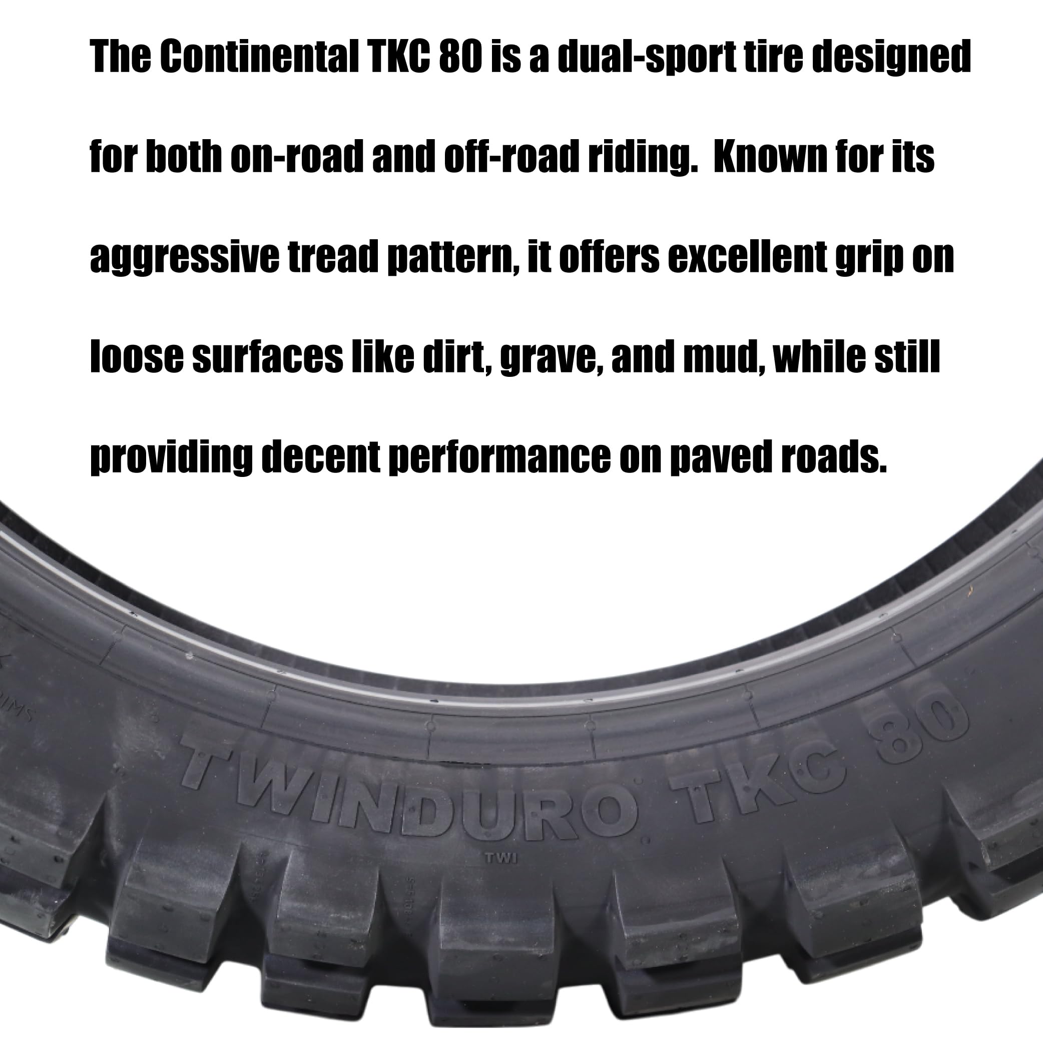 Continental TKC 80 Twinduro 70R TL M+S Off-road Rear Tire 140/80