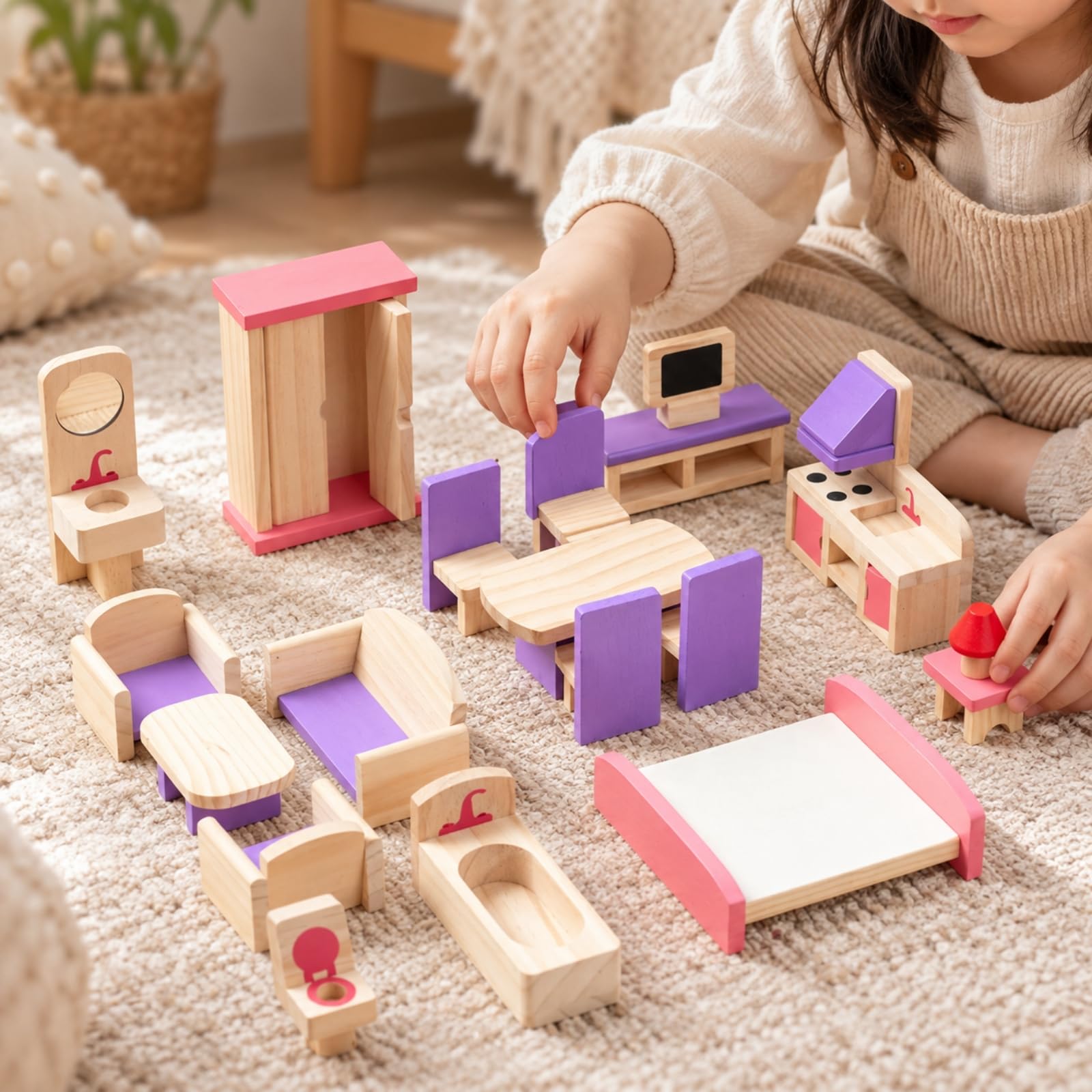Almencla 18 Piè Collection Meubles Ppée en s Léger Meuble Miniature en s Réaliste pr ce Créatif