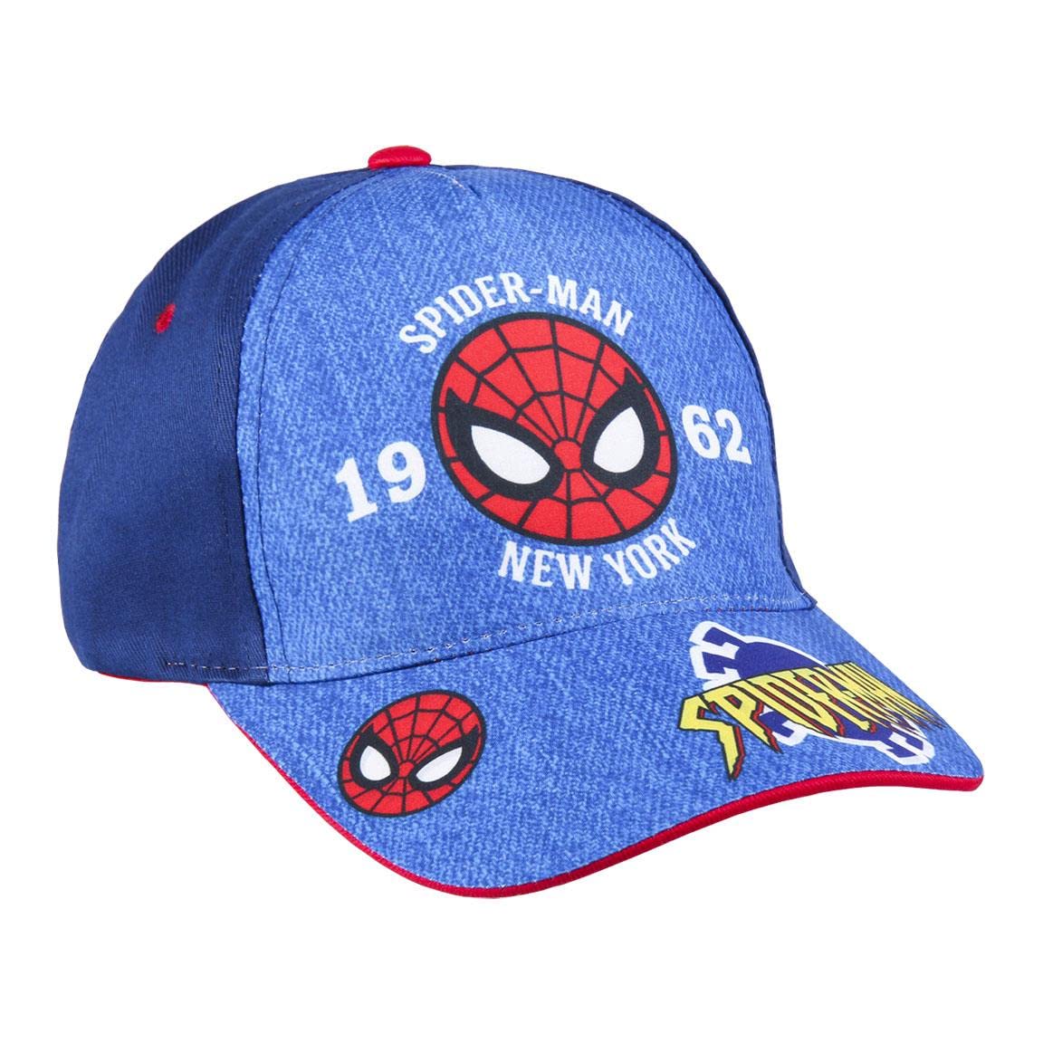 2 Cappellini Baseball Spiderman - Regolabili, Per Bambini, Cotone Morbido