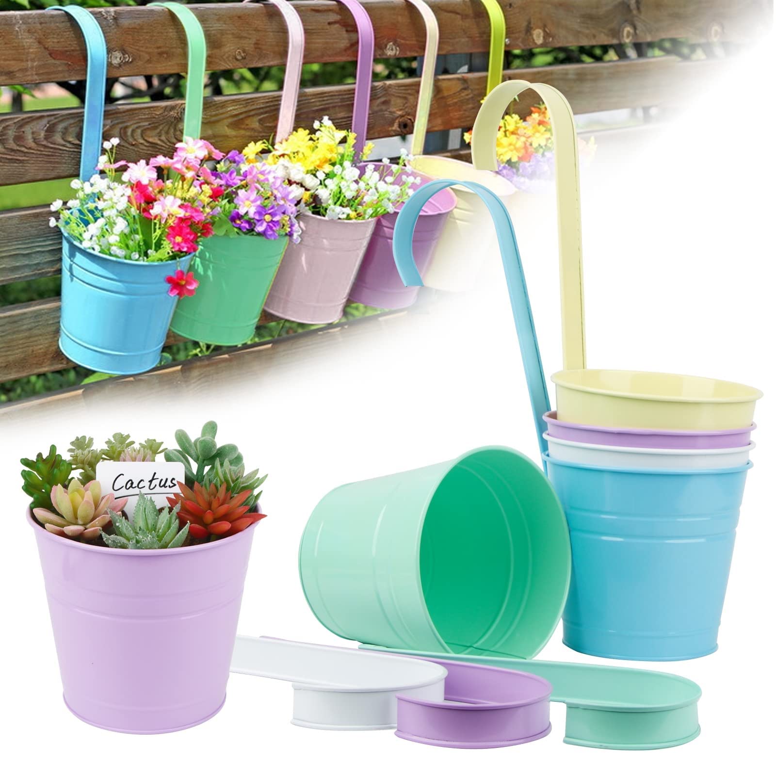 LumeiyFlower Pot, Macaron Color, 5 PCS