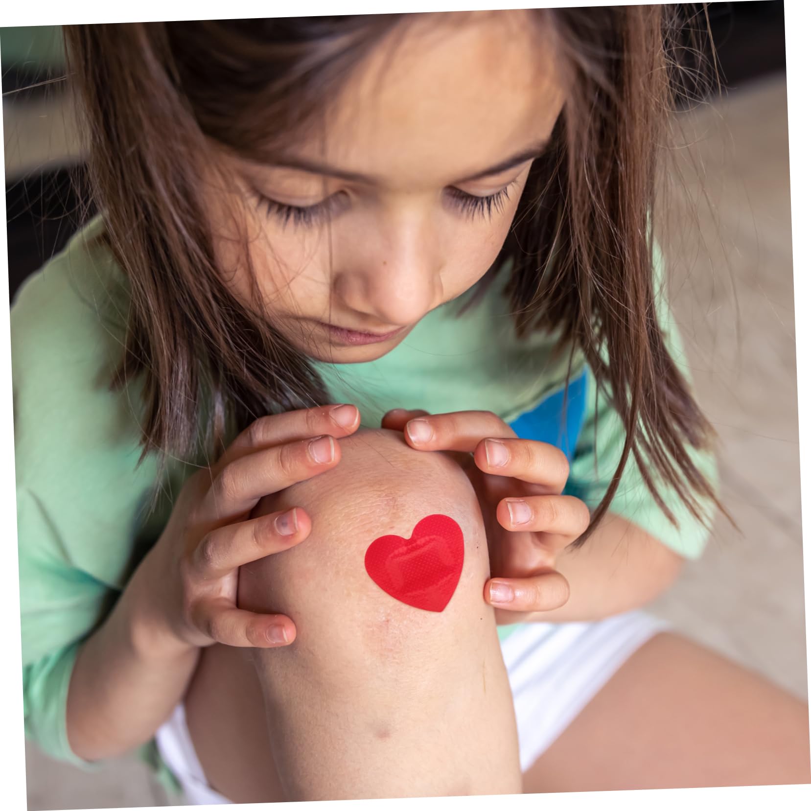 minkissy Pegatinas Corazon 125 Piezas Vendaje En Forma De Corazón Plastos Adhesivos Para Heridas Para El Cuidado De Heridas Detener El Sangrado Apósitos Adhesivos Caseros Para Heridas Vendas