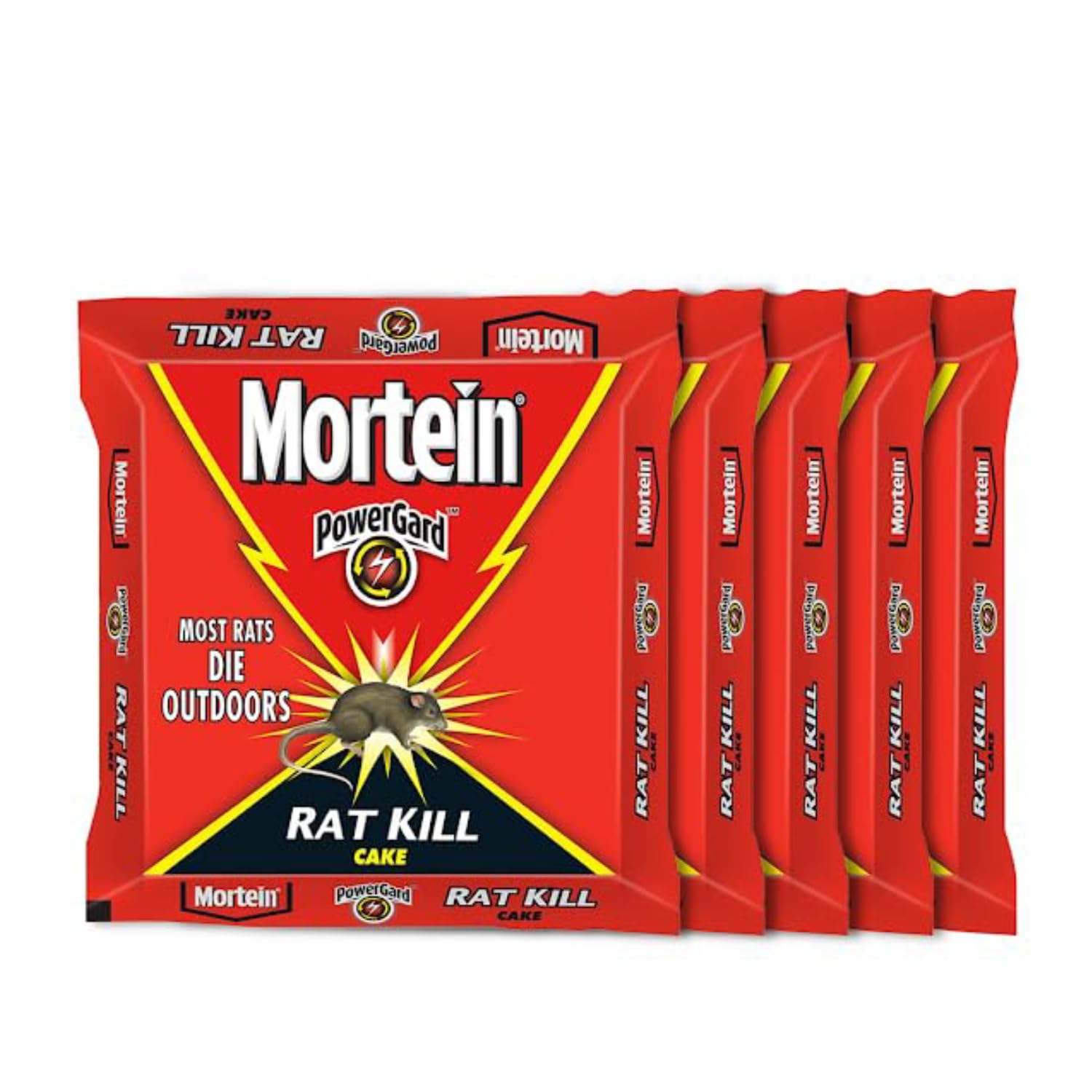 Mortein 100 gm (Pack of 5) - PowerGard Rat Kill Cake| Kills Rats Outdoors in One Feed | Effective Against All Types of Rats | Effective Rat Killer for Home, Car & Outdoors-image-21