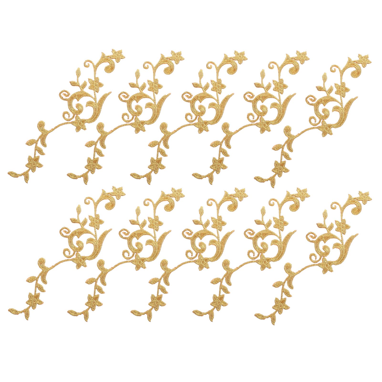 Autocollants fleur dorée pour réparer et embellir un jean usé facilement