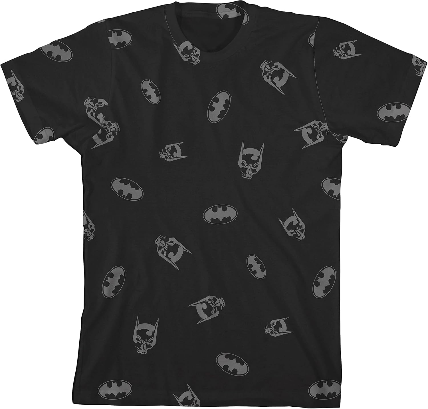 Batman Hero & Logo 4pk Crew Neck Short Sleeve Youth Boy's T-Shirts - Image 3
