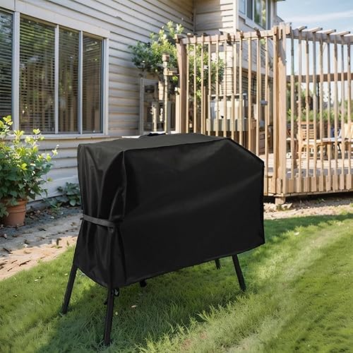 Miniatura 3 de Cubierta de parrilla para Blackstone de 22 pulgadas y 17 pulgadas con tapa de capucha y soporte, cubierta impermeable a prueba de viento con