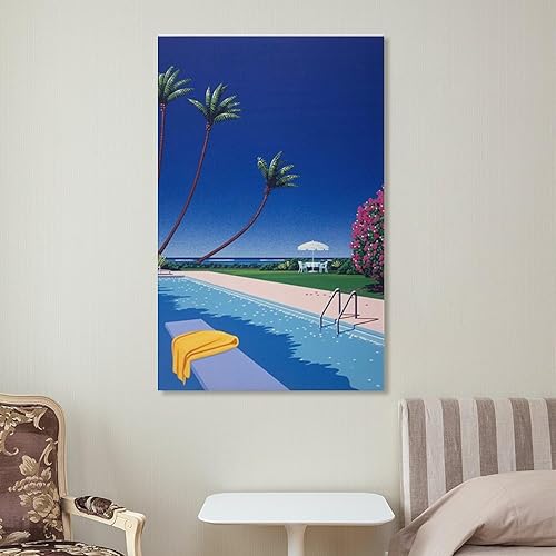 Miniatura 7 de Hiroshi Nagai Decoraciones para dormitorio, pósteres para habitación, decoración estética para el hogar, marco de trabajo artístico, pintura sobre