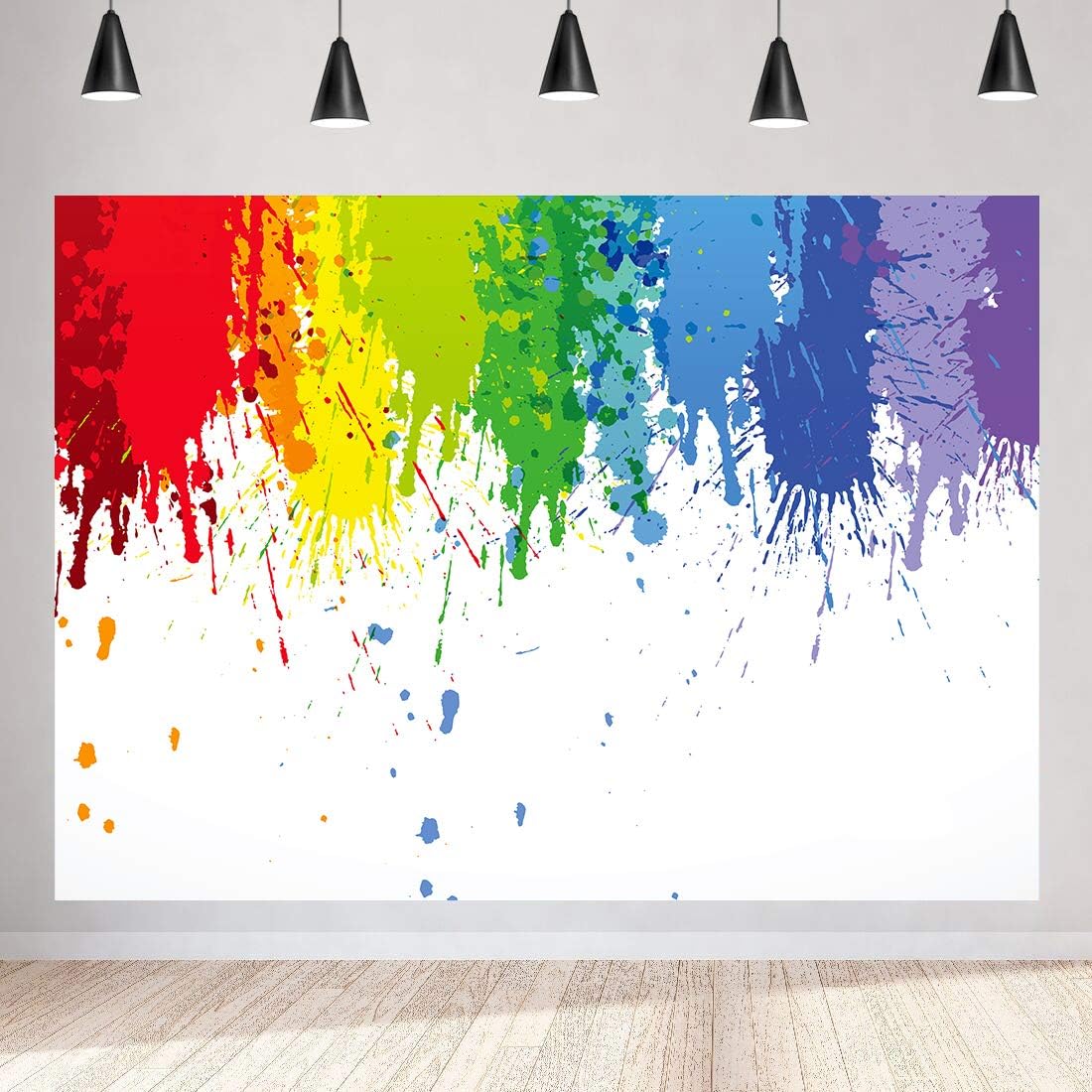 Paint Splatter Backdrop for Paint Party Photography Painting Art Party Background