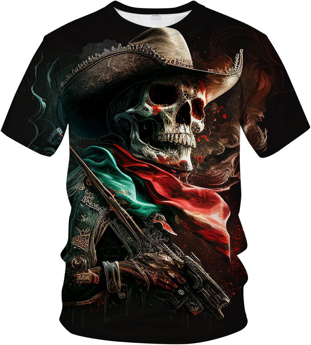 LAOLIUSN Men's Dragon T Shirt Summer Short Sleeve Tees Tops Animal Theme Shirt Anime Graphic Shirt