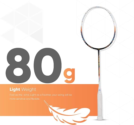 Li-Ning Air Force 77 G2 Carbon Fibre Badminton Racket with Free Full Cover