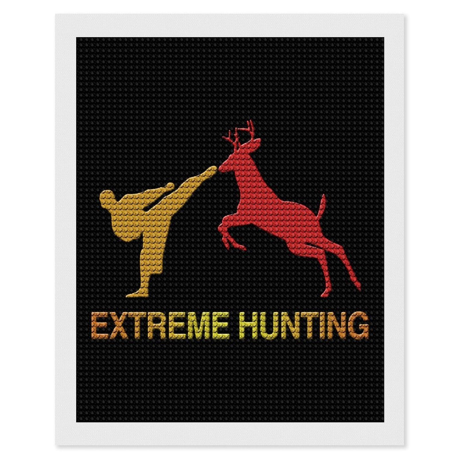 Nclqvjxzkhw Style Fuck It I'm Going Hunting Diamond Art Painting For Adult Round Diamonds Pictures Arts Crafts Home Wall Decor 16"X20"