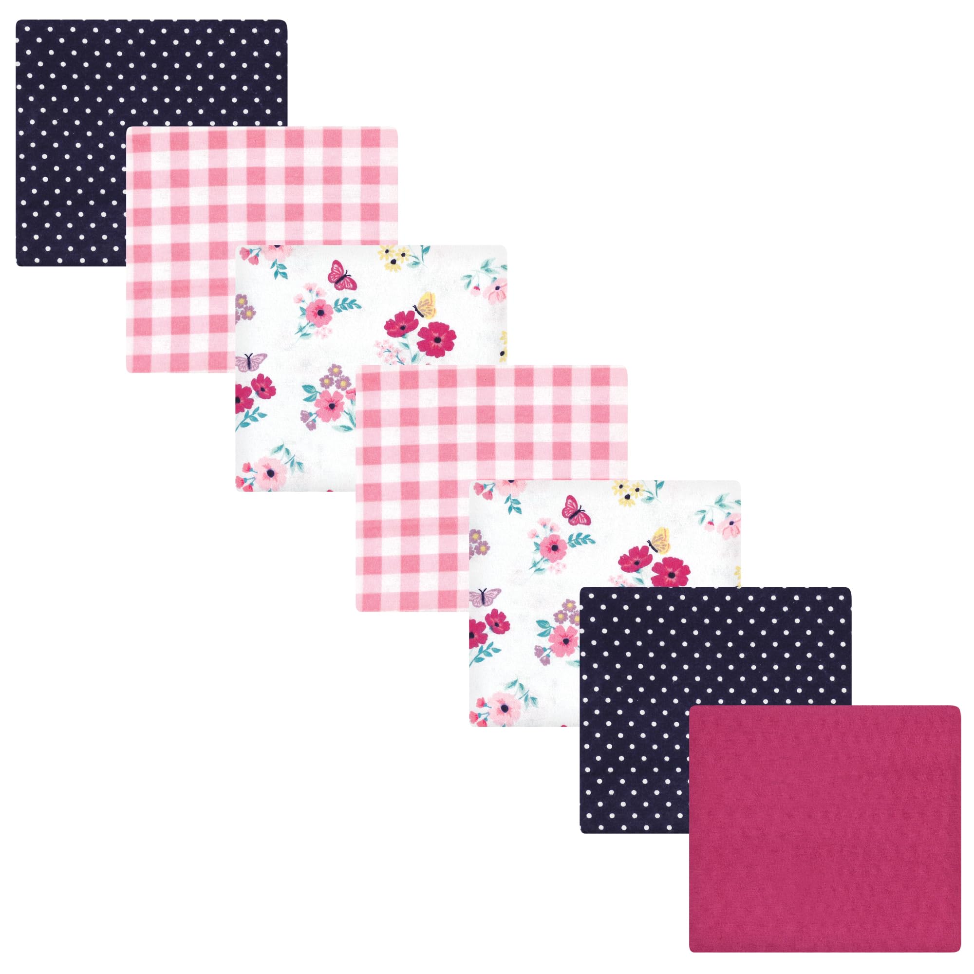 Luvable Friends Little Treasure Flannel Receiving Blankets 7pk
