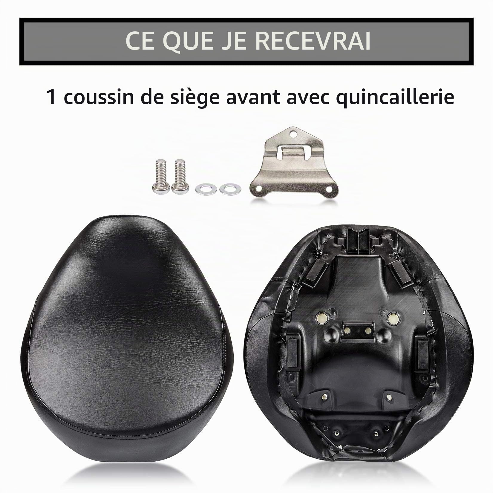 Moto Assise Cuir Confortable Pad Banquette Avant Siège Coussin de siège Pour Shadow ACE VT750 1998-2003