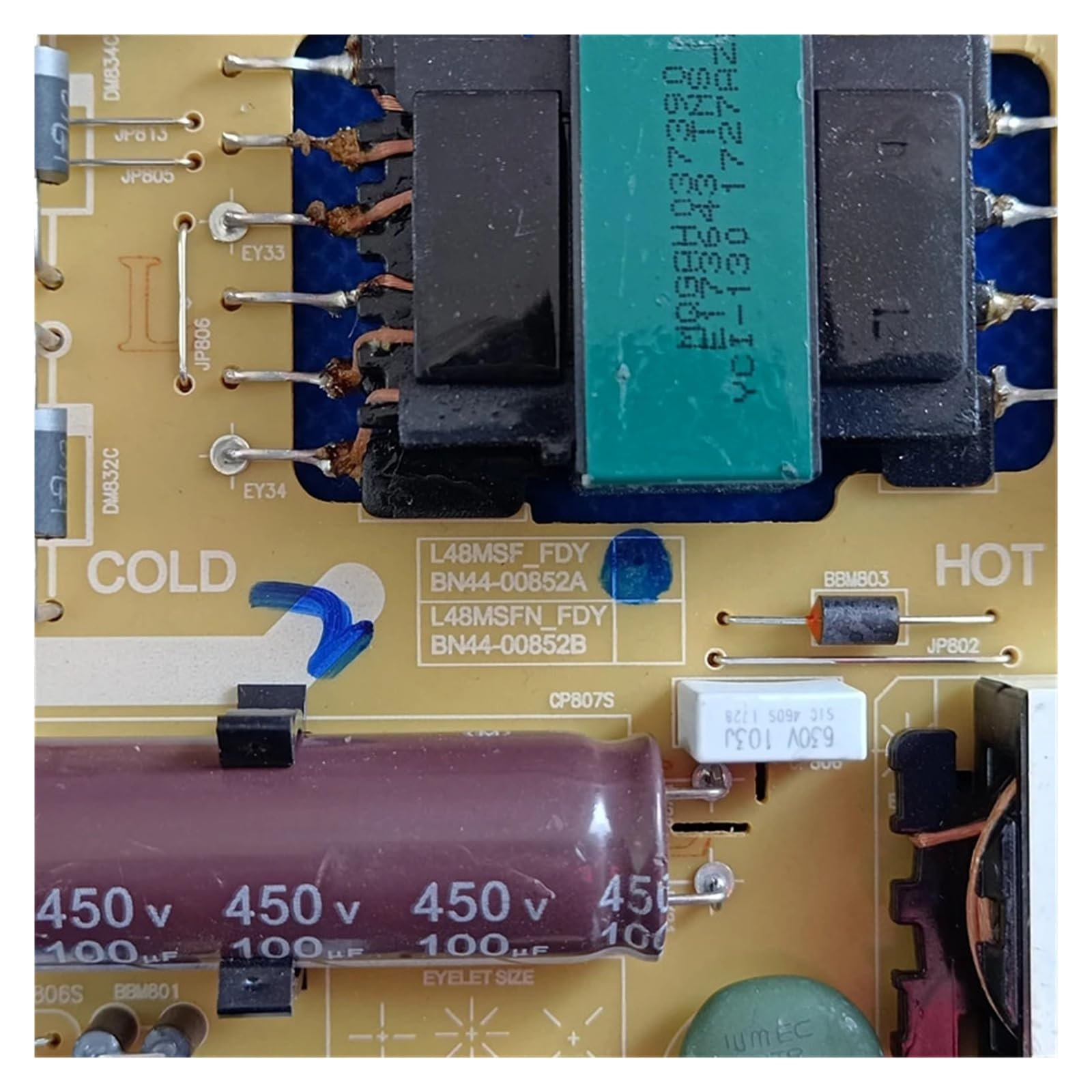 Carte mère TV BN44-00852A, compatible avec Samsung UE40J5000AW UE40J5200AK UN43J5200AF UN43J5202AF HG43NE478SF UE48J5000AW