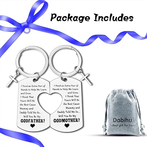 Miniatura 7 de Dabihu Llavero de regalo para padrinos de padrinos, regalos para bautismo, bautizo, regalo de primera comunión