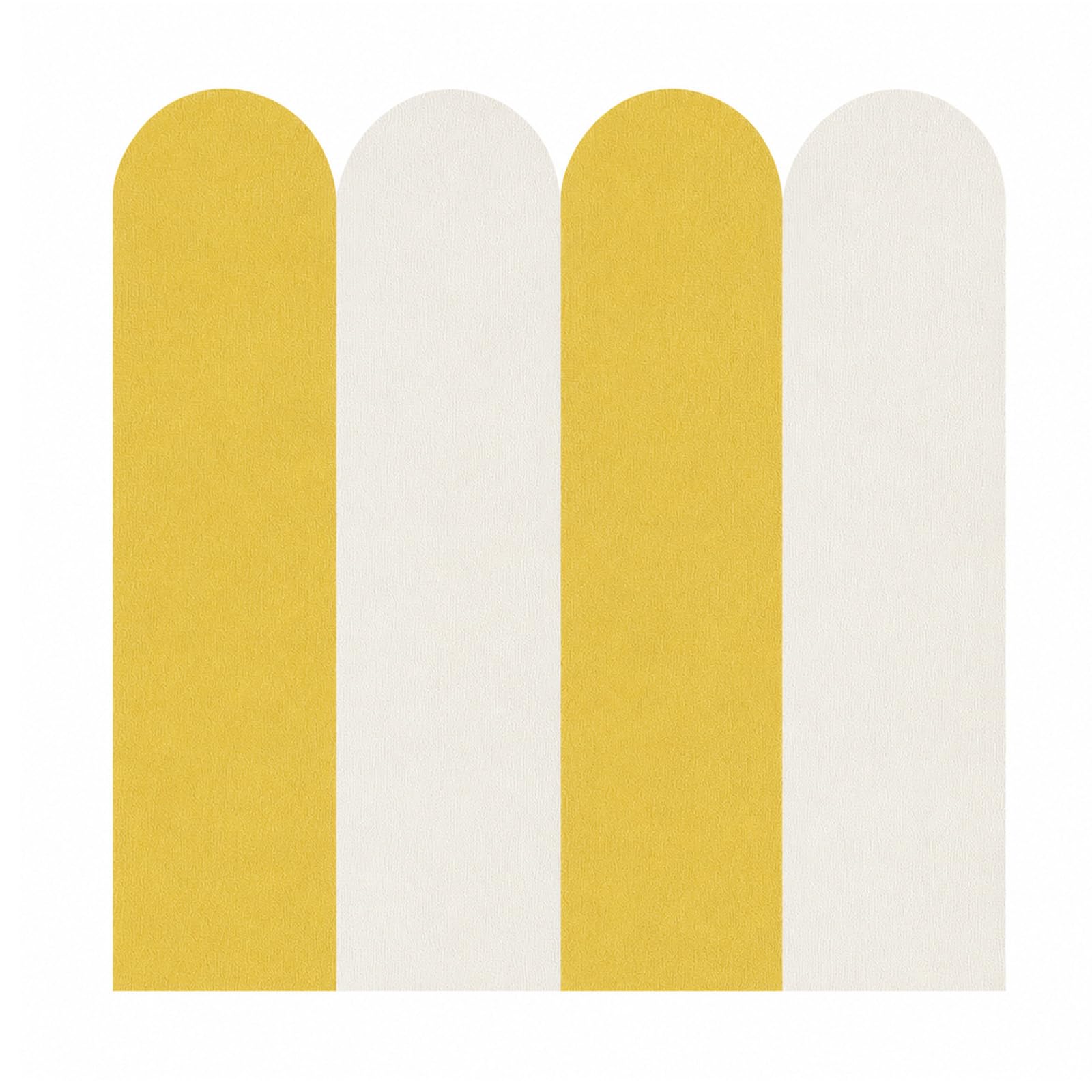BREEZENEST 20 Pack Self Adhesive Arch Wall Stickers, Modern Minimalist Boho Wall Decals for Bedroom Living Room Nursery, Peel and Stick Vinyl Wall Decor for Smooth Walls Home Decoration (Yellow)