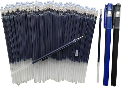 Miniatura 10 de Recambio de bolígrafo de gel de 0.020 in, 100 repuestos de bolígrafo de gel, negro, repuesto de bolígrafo de 0.020 in, repuesto de tamaño universal