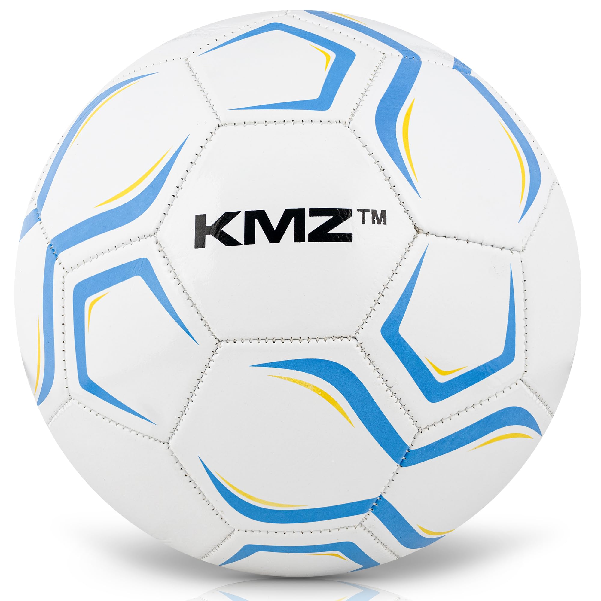 Kids Size 5 Football Lightweight – Easy to Inflate & Kick, Ideal for Indoor & Outdoor Play, Soft Leather Soccer Ball, Perfect Football Gifts. KMZ™