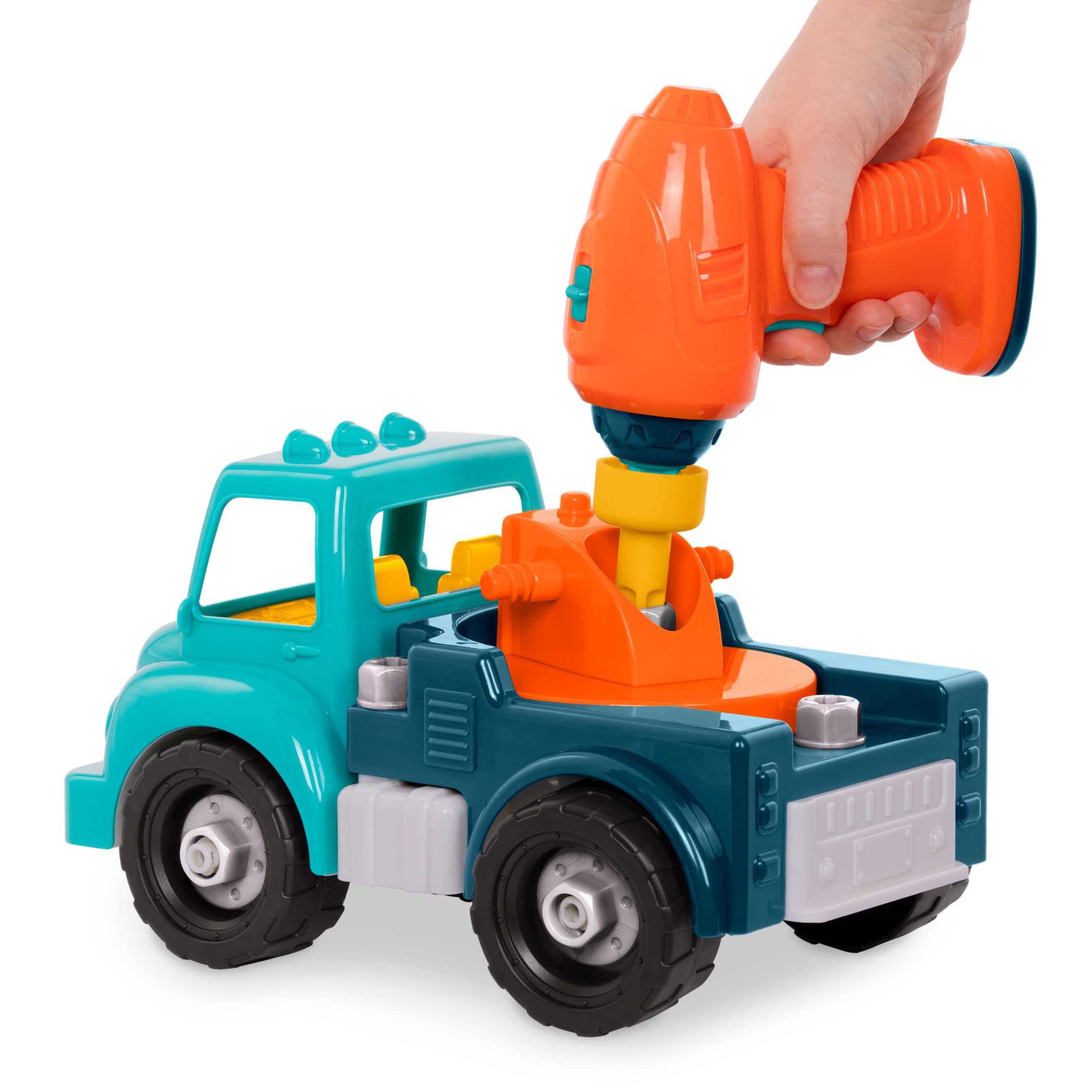 Battat - Gru da asporto - Set di gru da asporto - Giocattolo da costruzione - Camion giocattolo per bambini e ragazzi - 3 anni +