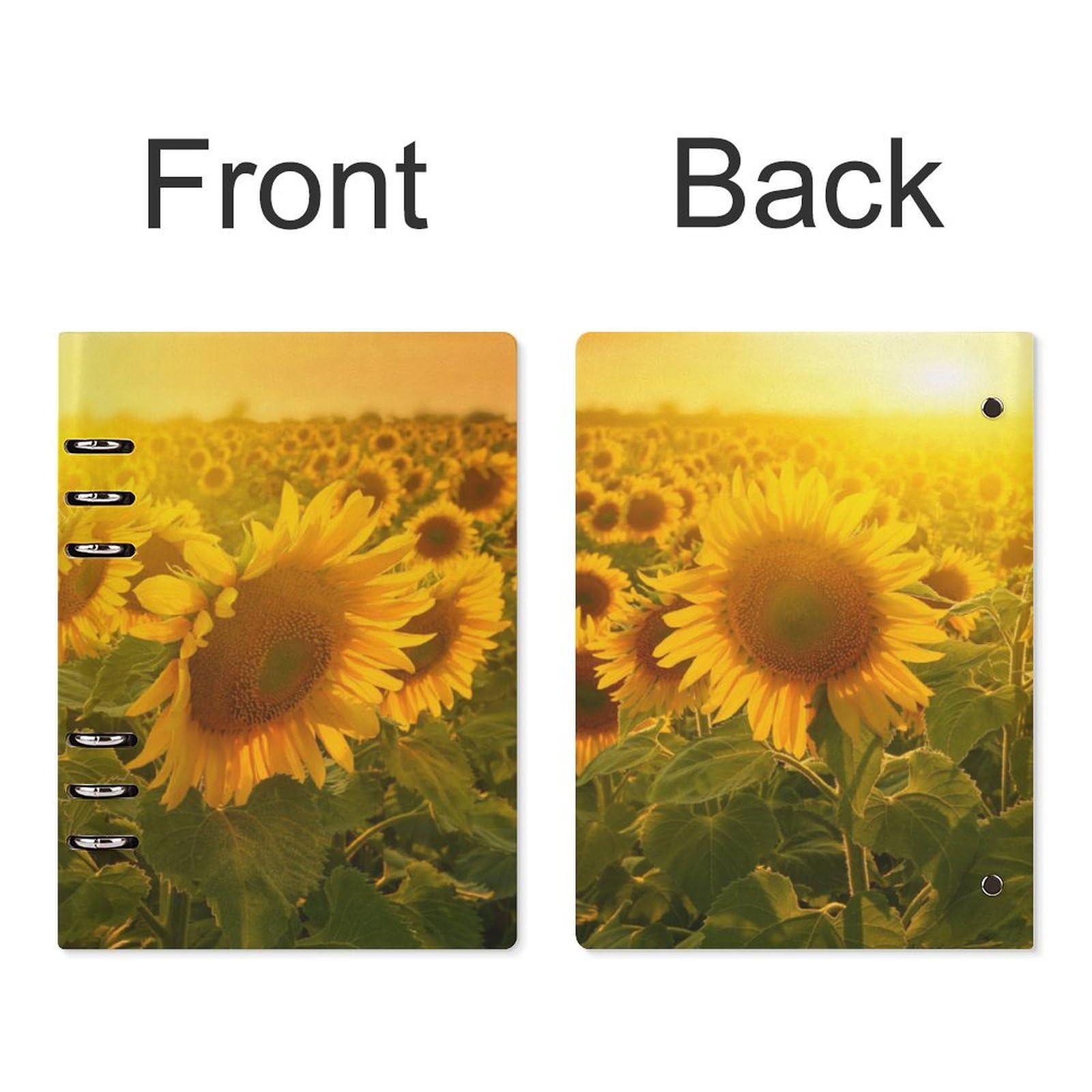 Amazon.co.jp: バインダーノート ひまわり 風景 システム手帳