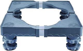 Washing Machine Stand Base Multi-Functional Adjustable Base Washing Machine Riser Stand with 4 Strong Feets Length: 19.7-24.4in Fridge Floor Trays Home Appliance Rack for Mini Refr
