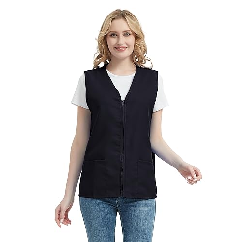 TopTie Adult Volunteer Activity Vest Supermarket Uniform Vests Clerk Workwear