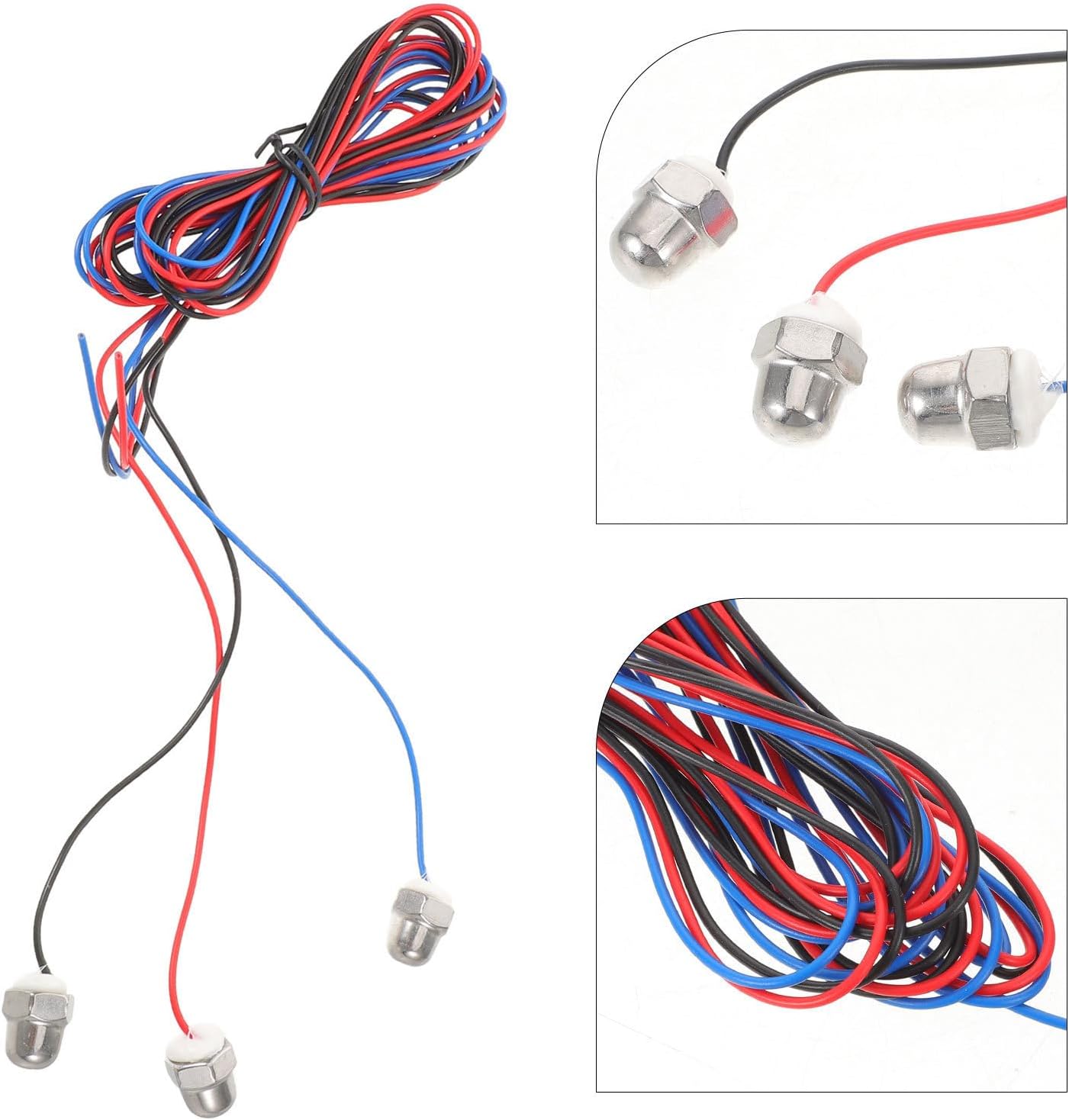 3pcs Stainless Steel Liquid Level Sensor Quick Response Time Corrosion Resistance Water Storage Tank Level Indicator Applications Outdoor Use 2m Cable