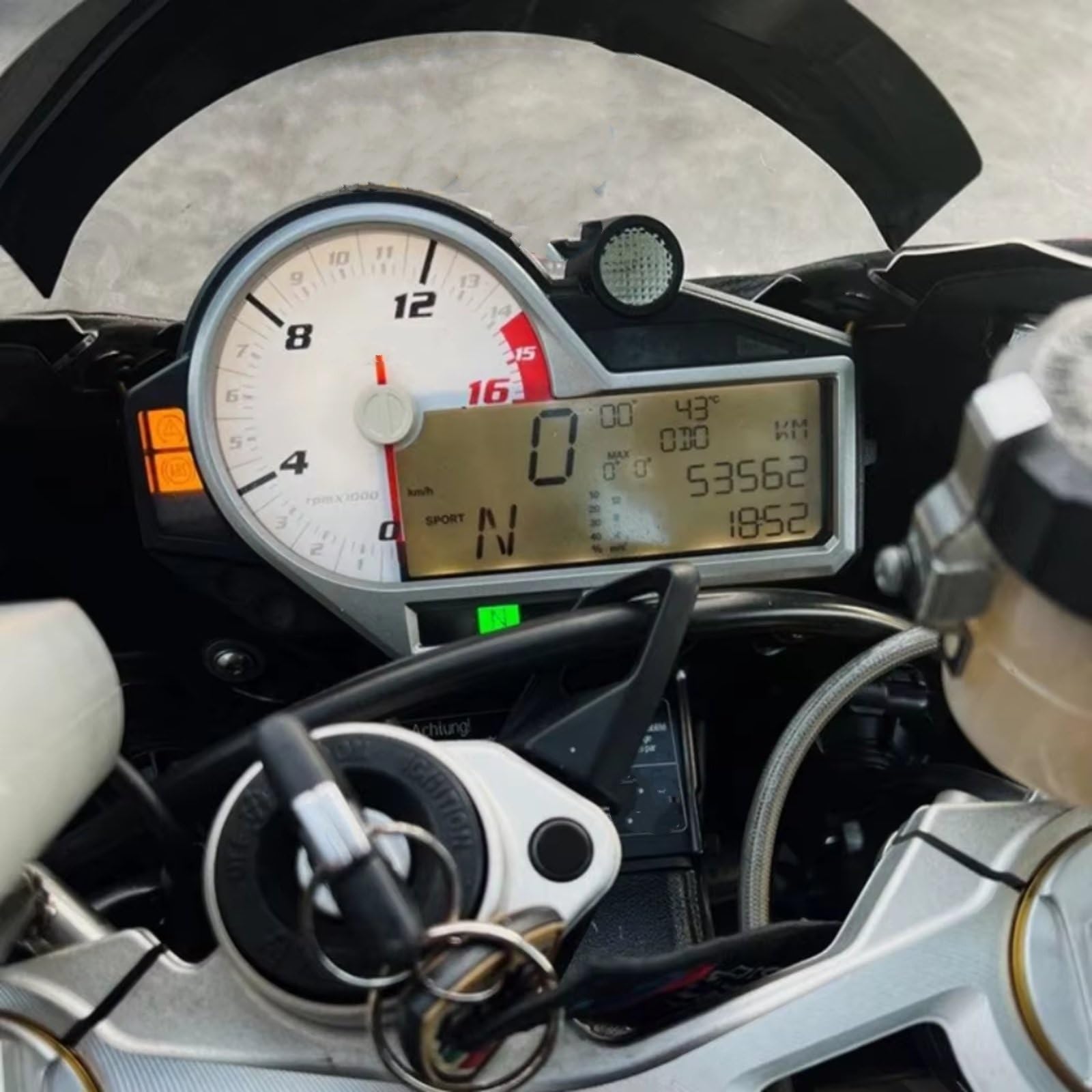 Carcasa Cuadro Moto Para S1000RR 2015 2016 2017 2018 2019 Carcasa De Instrumento Para Velocímetro Odómetro Cubierta De Calibre Para Tacómetro Accesorios De Modificación