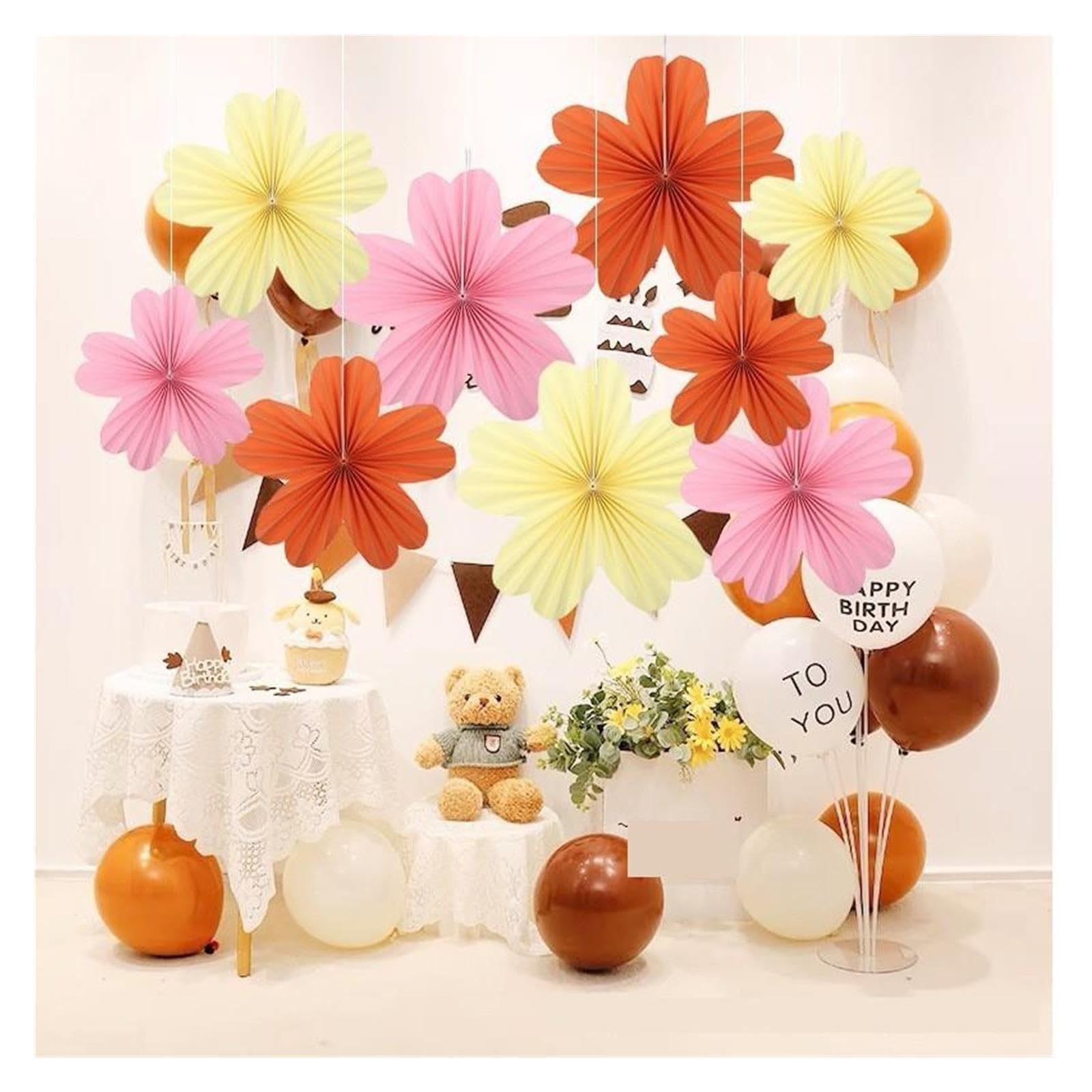 1 Set Di Fiori Da Parete Tridimensionali Per Decorazioni
