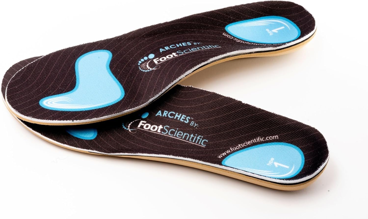 FootScientific® Arches Type 1 (Flat Feet) Orthotic Shoe Insoles, Men’s Size 6-6.5 / Women’s Size 8-8.5
