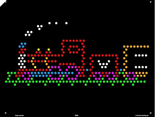 Miniatura 8 de IllumiPeg Things That Go - Plantillas de repuesto para Lite Brite Cube, pantalla plana y Four Share (10 hojas, 7 x 7)