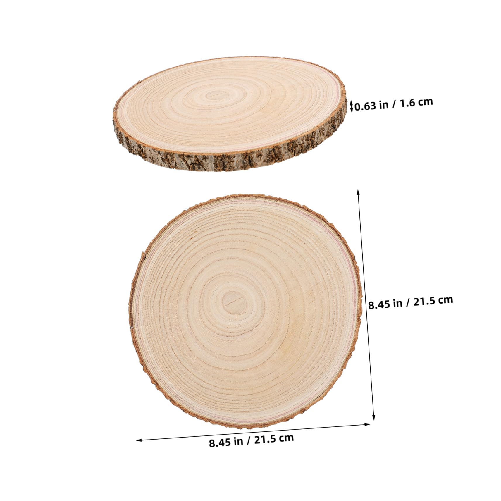 LIFKOME 8 Stück Teiliges Rustikale Paulownia Holzscheiben Naturbelassene Baumscheiben für DIY Bastelprojekte Hochzeit Deko und Holzmalerei