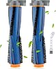 AV2501S Brush Roller Replacement for Shark AI Robot AV2511AE AV2501AE RV2310 RV2310AE AV2610WA AV2310AE RV2302AE RV2610WA RV2300 RV2402WD Vacuum Brushroll, Compare to part # 167KKU2500, 2pcs