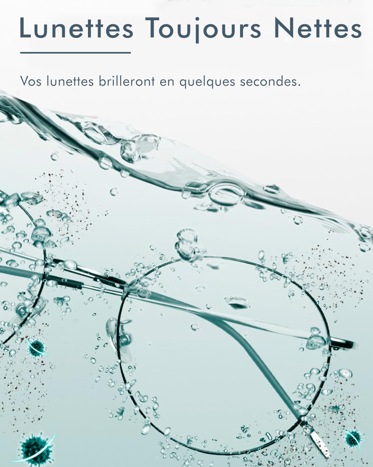 mfa® | Appareil de nettoyage par ultrasons pour lunettes de vue, bijoux en argent (bain d'argent) | Bac à ultrason pour verres, bijouterie | Nettoyeur ultrasonique pour lunette | Ultrasonic Cleaner