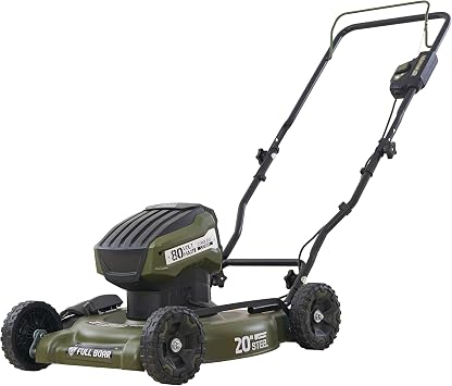 80V Brushless 20 in. Cordless Battery Walk Behind Push Lawn Mower, 2.5 Ah Battery and 1 Charger Included