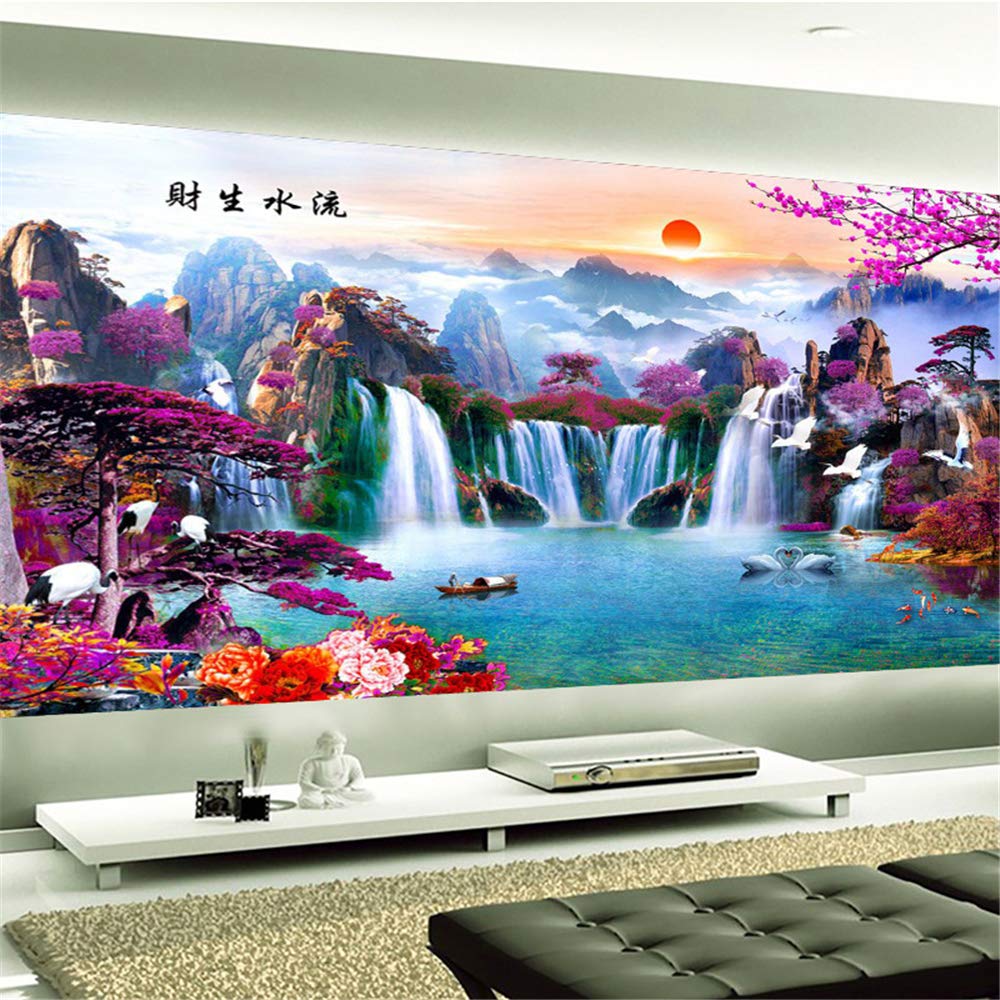 Cooci 3er Set 5D Diamantmalerei Grüne Pflanzen - 90x40cm Full Drill DIY Bastelset Mit 3 Bildern