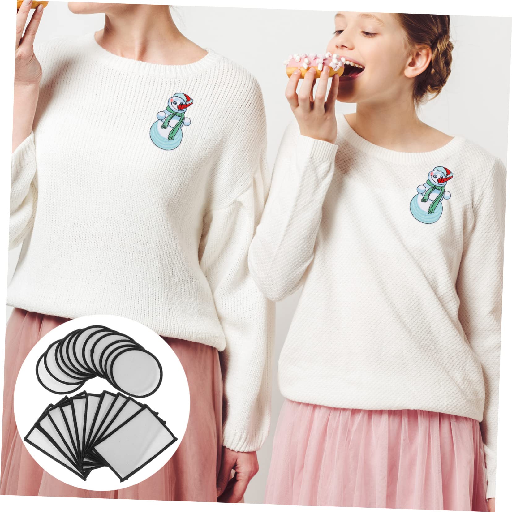 Lurrose 60pezzi Patch Termoadesivi Per Tessuti Di Toppe Per Decorazione e Riparazione Abbigliamento Applicazioni Per Jeans e Borse Facili Da Applicare e Personalizzare