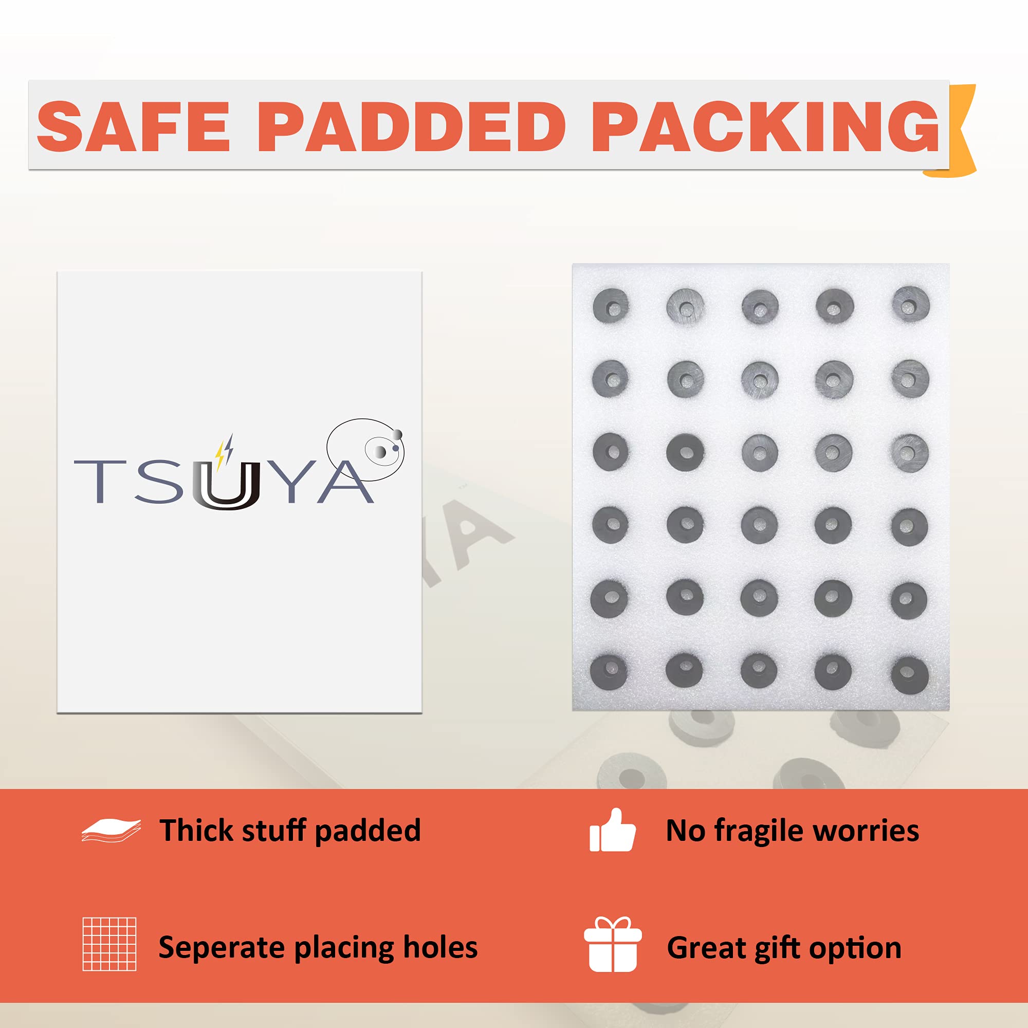 TSUYA 40 Pcs Ferrite Ring Magnets 21mm Crafts Science Projects Bulk — Amazon image 8
