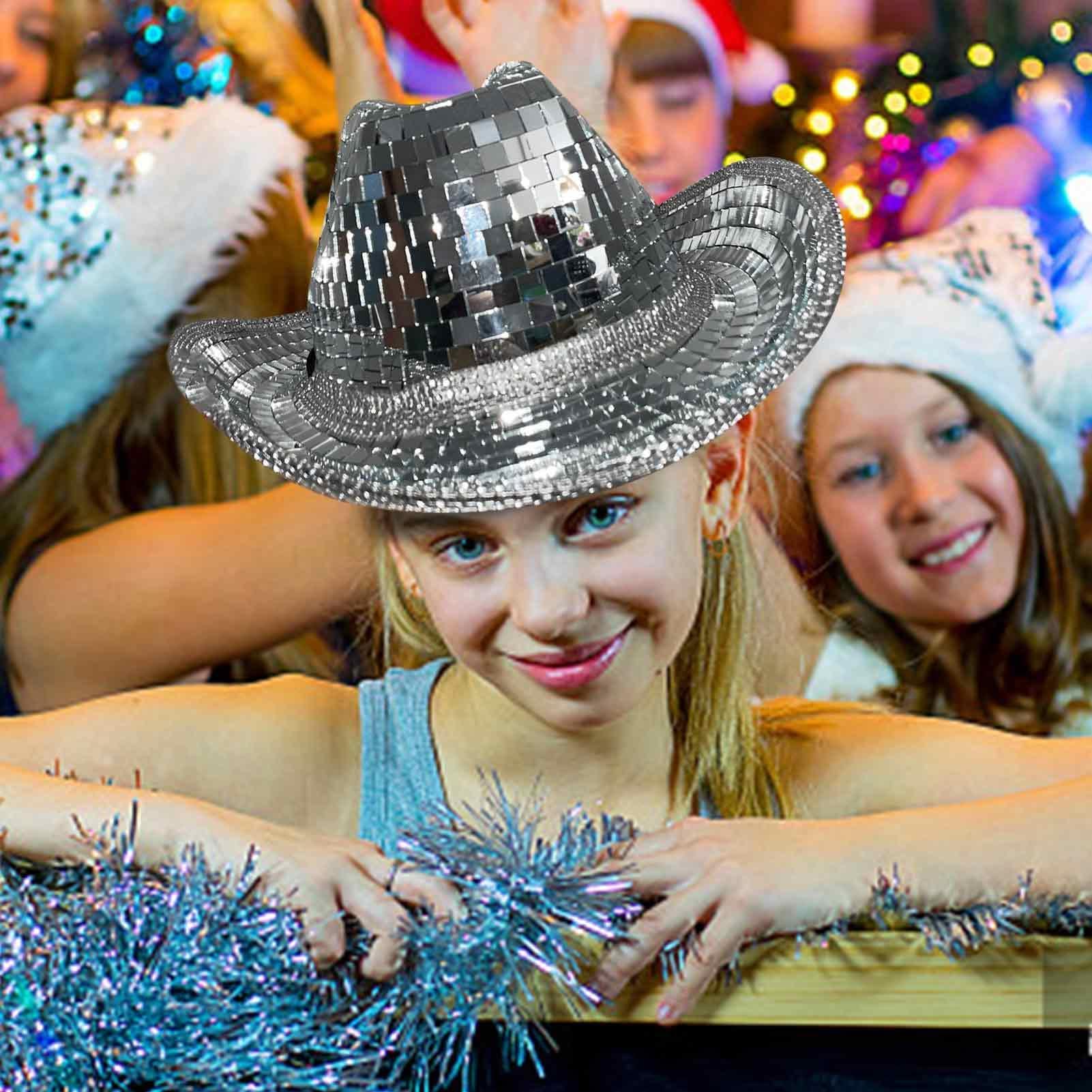 Disco Cowboyhut | Cowboyhüte mit Glitzer Pailletten