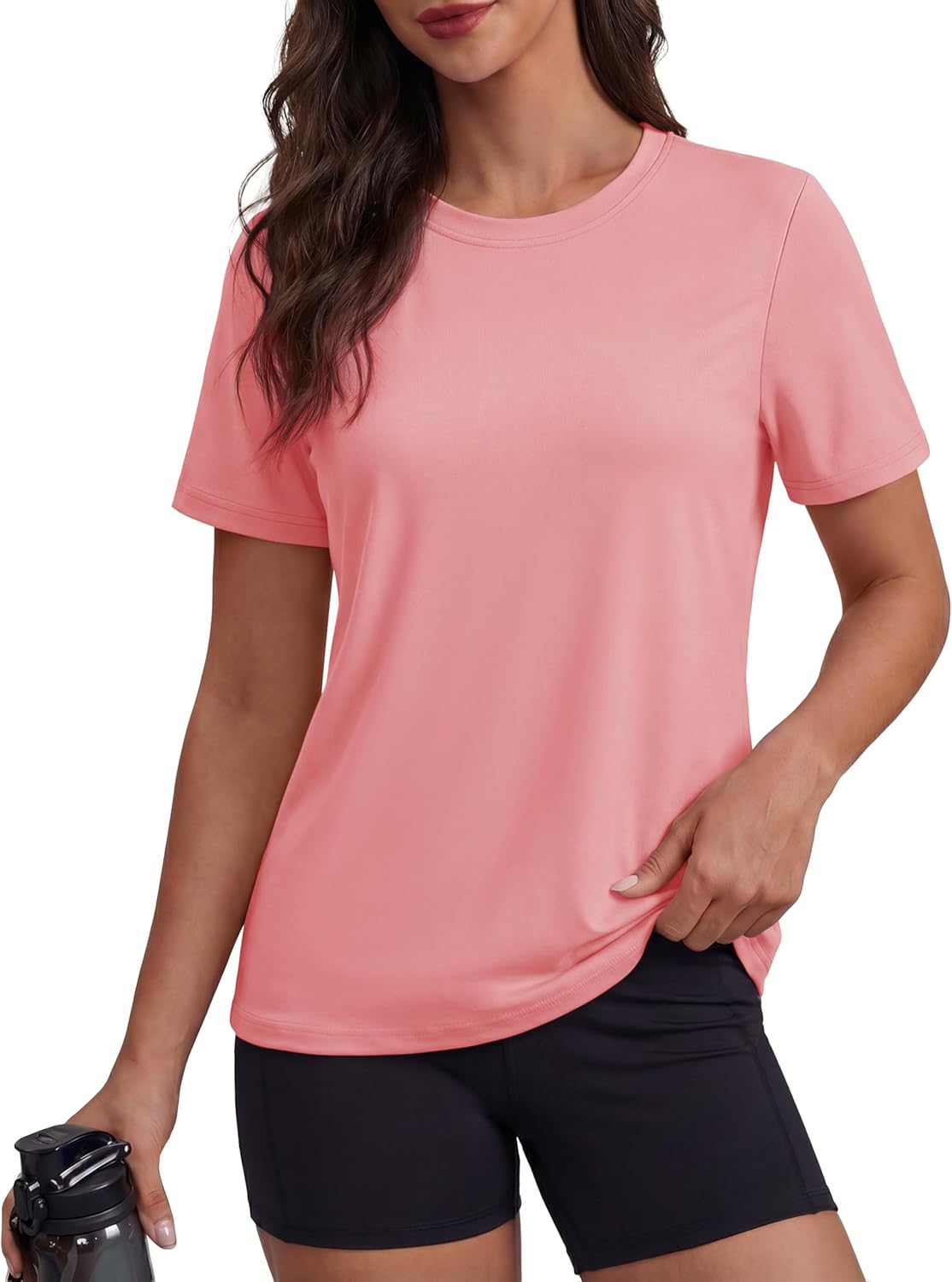 MAGCOMSEN Women's Short Sleeve Shirt UPF 80+ Sun Protection T-Shirts Quick Dry Workout Gym Running Tops