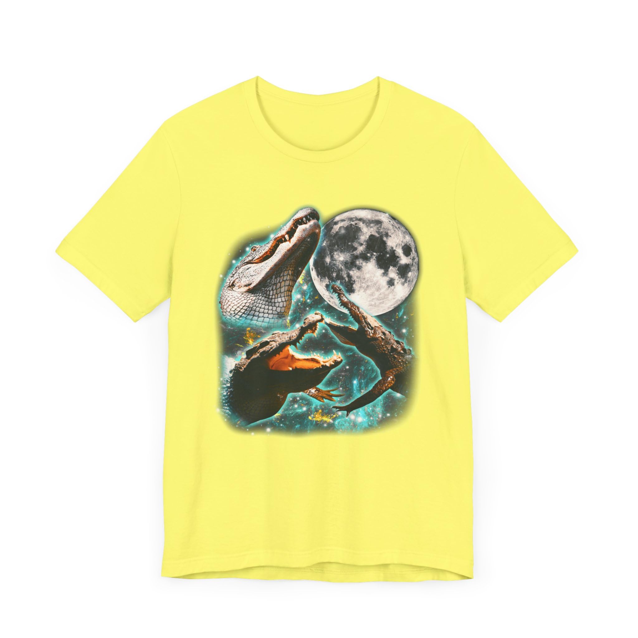 T-shirt Three Crocodiles Moon anti-déformation pour un style durable - 4